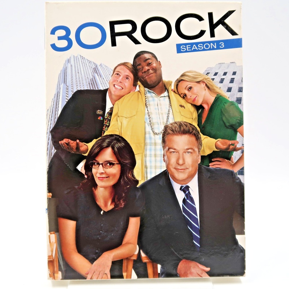 30 Rock Season 3 DVD 2009 Tina Fey Alec Baldwin Tracy Morgan Jane Krakowski